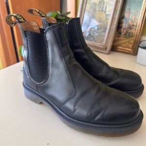 Dr. Martens Black Leather Ankle Boots